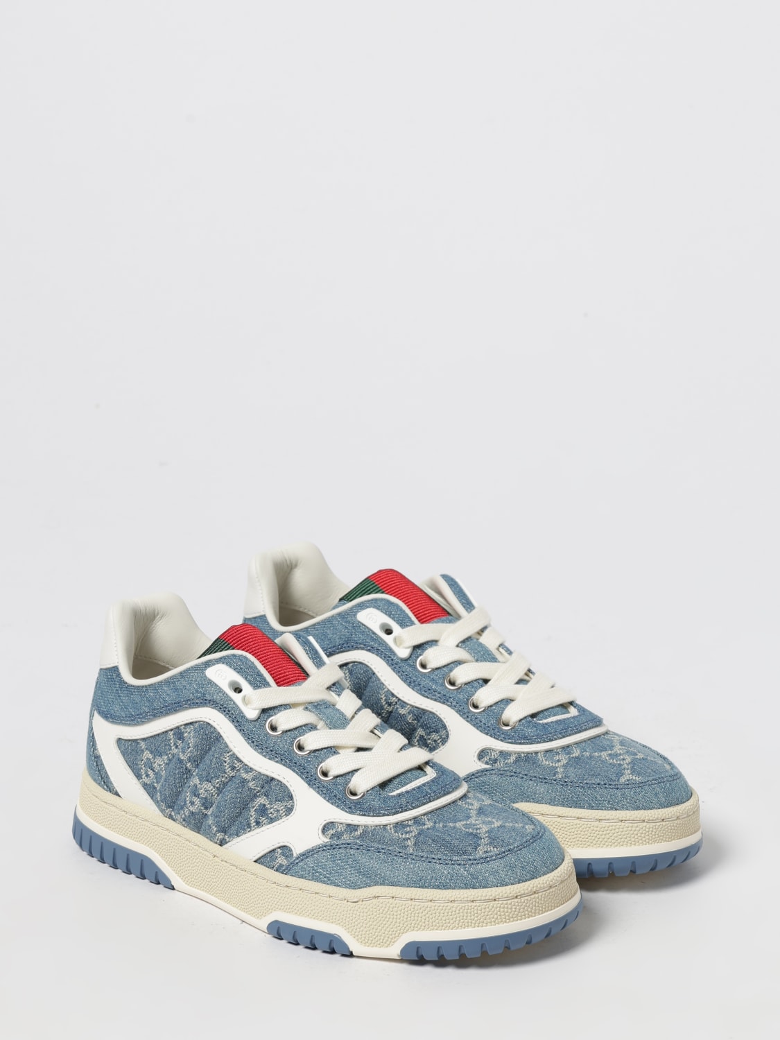 GUCCI BASKETS: Baskets femme Gucci, Denim - Img 2