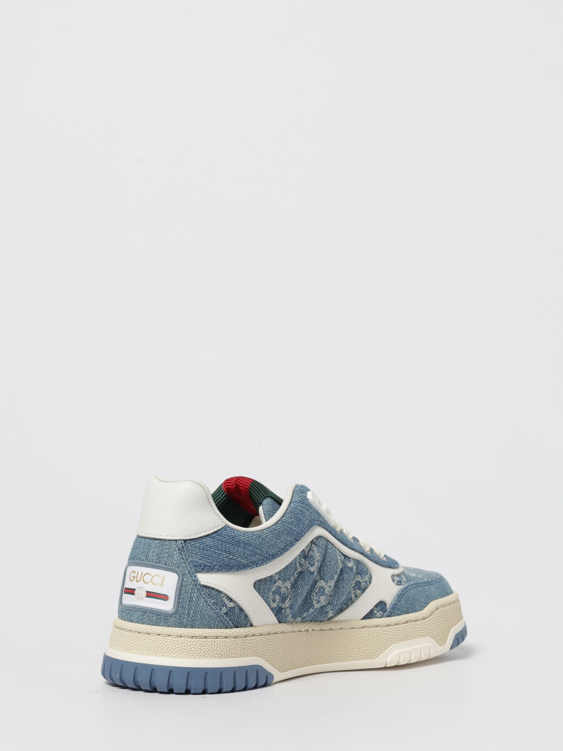GUCCI BASKETS: Baskets femme Gucci, Denim - Img 3