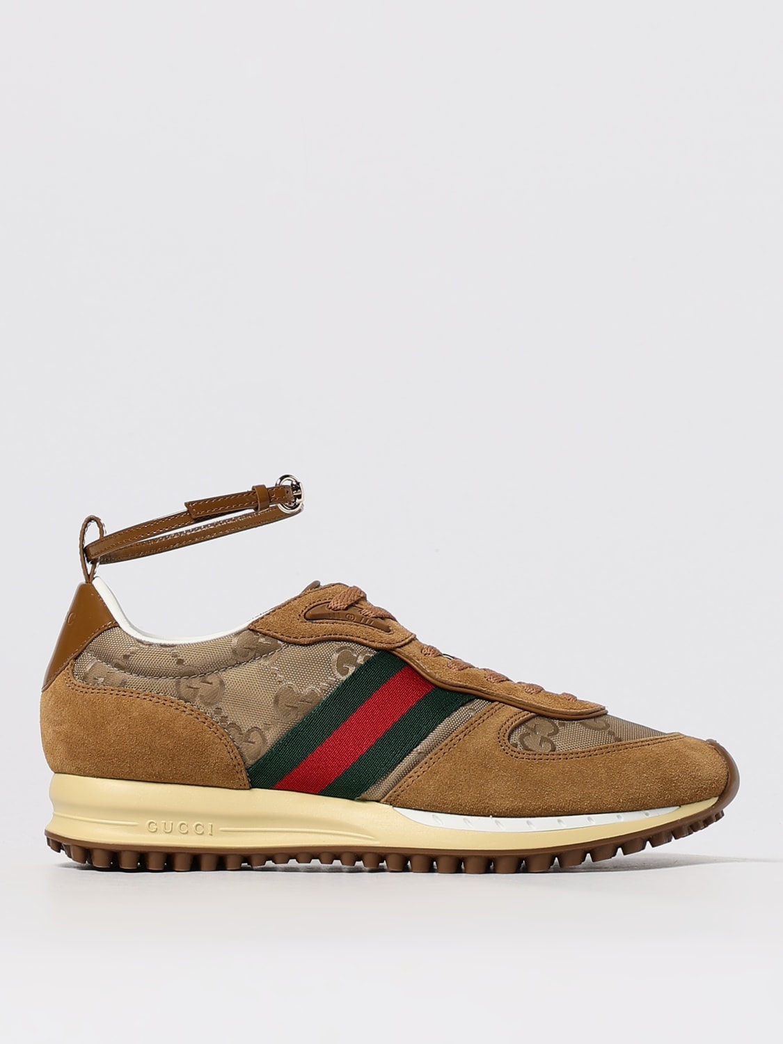 GUCCI SNEAKERS: Sneakers woman Gucci, Beige - Img 1