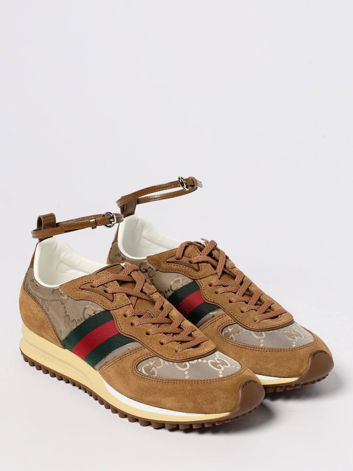 GUCCI SNEAKERS: Sneakers woman Gucci, Beige - Img 2