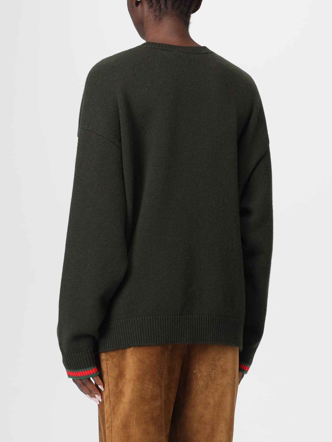 GUCCI SWEATER: Sweater woman Gucci, Green - Img 2