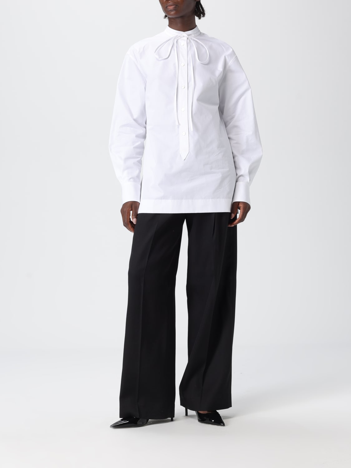 GUCCI HEMDBLUSE: Hemdbluse damen Gucci, Weiß - Img 2