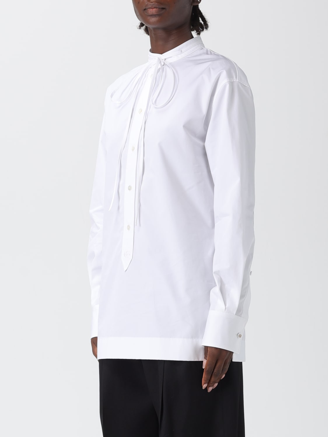 GUCCI HEMDBLUSE: Hemdbluse damen Gucci, Weiß - Img 4