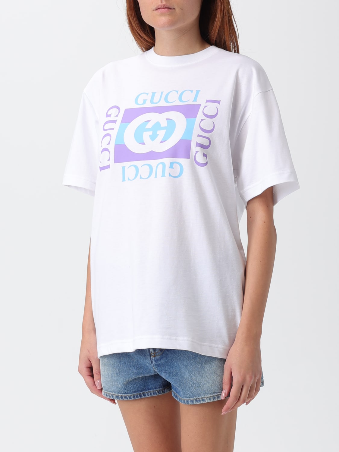 GUCCI T-SHIRT: T-shirt woman Gucci, White - Img 4