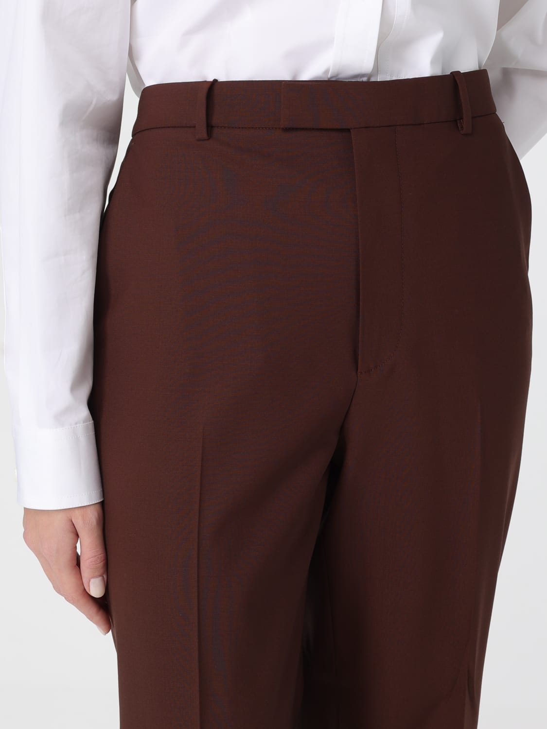 GUCCI PANTS: Pants woman Gucci, Brown - Img 5