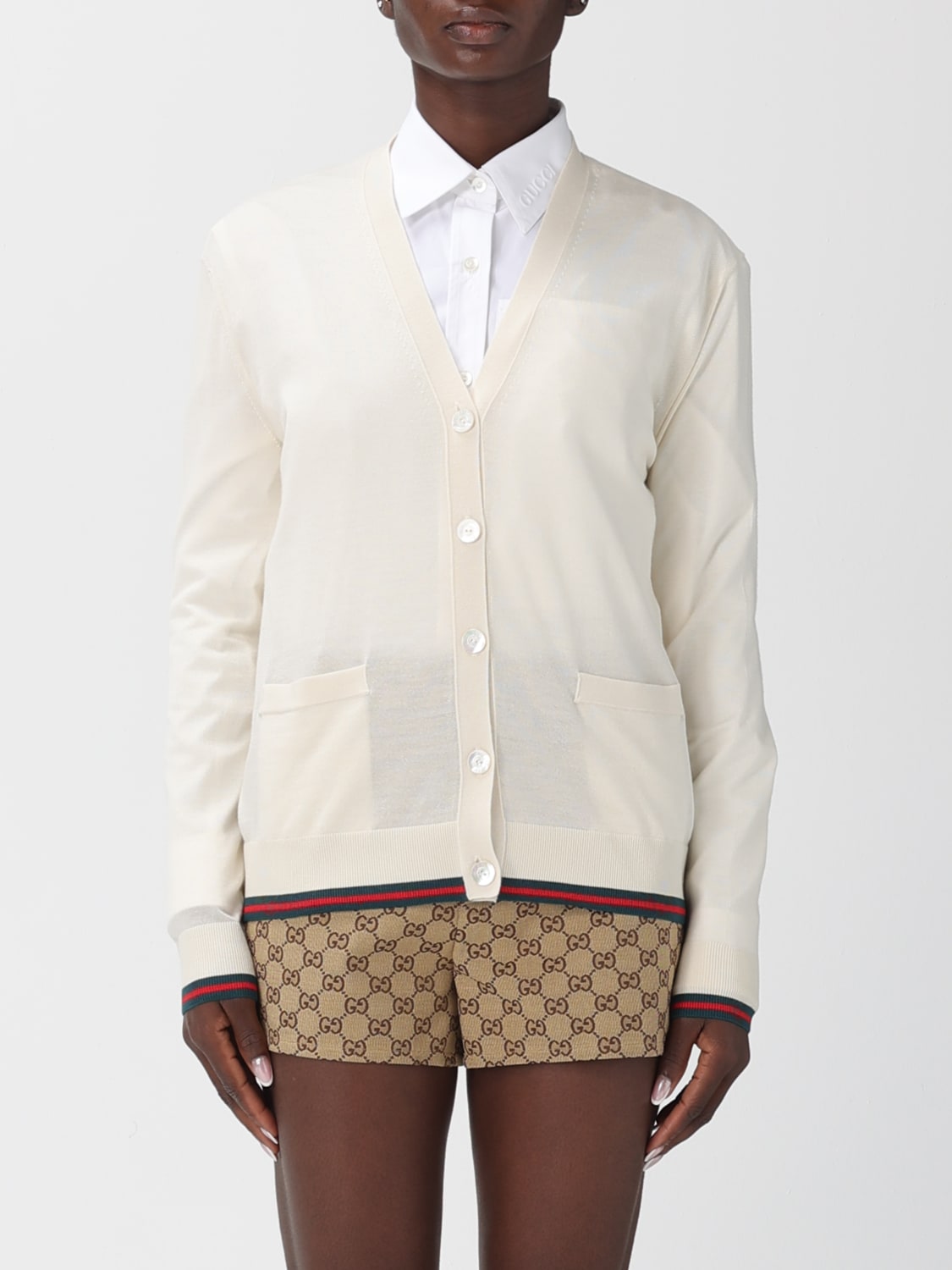 GUCCI SWEATER: Sweater woman Gucci, White - Img 1