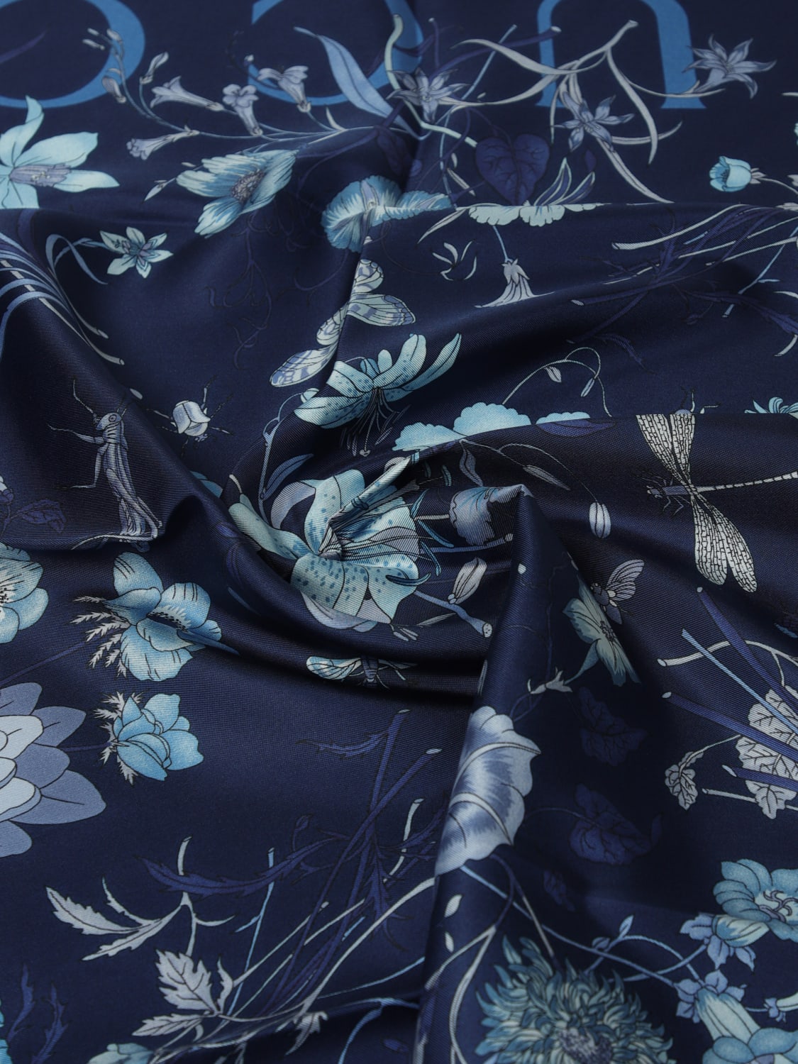 GUCCI NECK SCARF: Neck scarf woman Gucci, Blue - Img 3