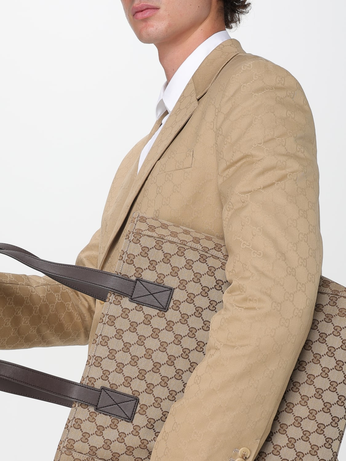 GUCCI 숄더백: 가방 남성 Gucci, 에보니 - Img 2