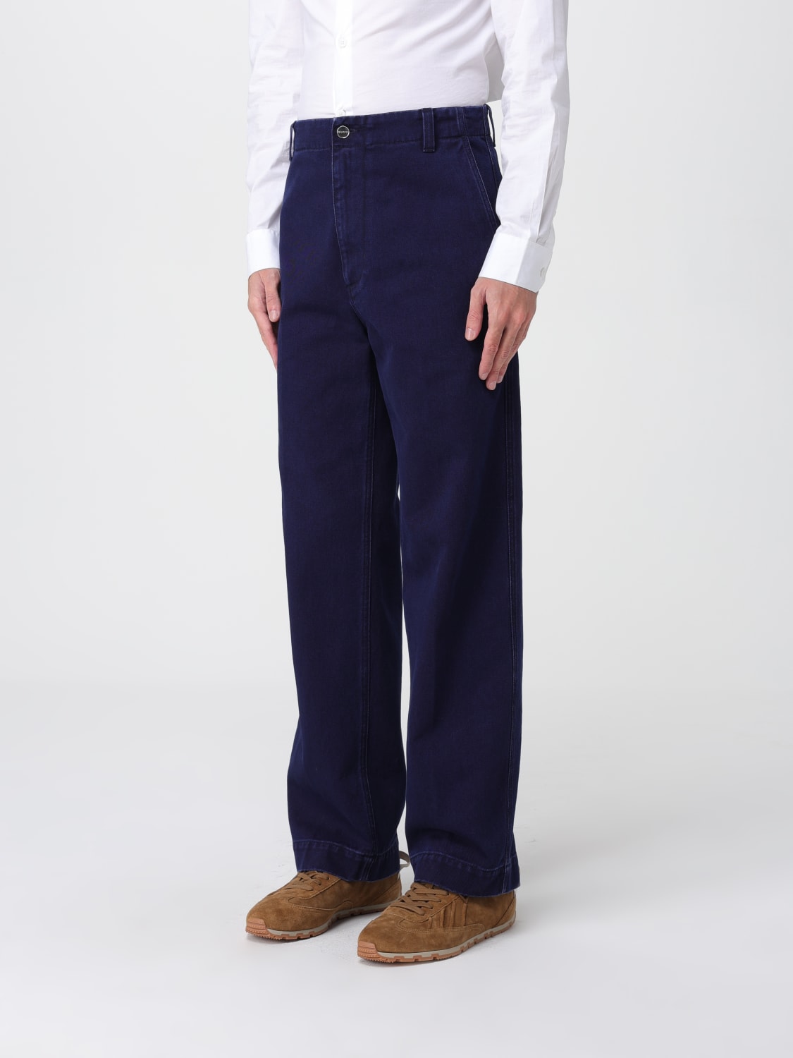 GUCCI PANTS: Pants men Gucci, Blue - Img 4