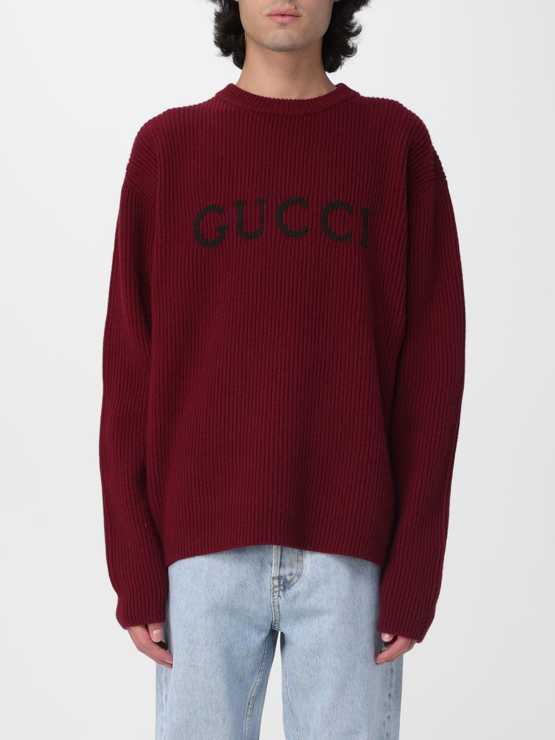 GUCCI SWEATER: Sweater men Gucci, Red - Img 1