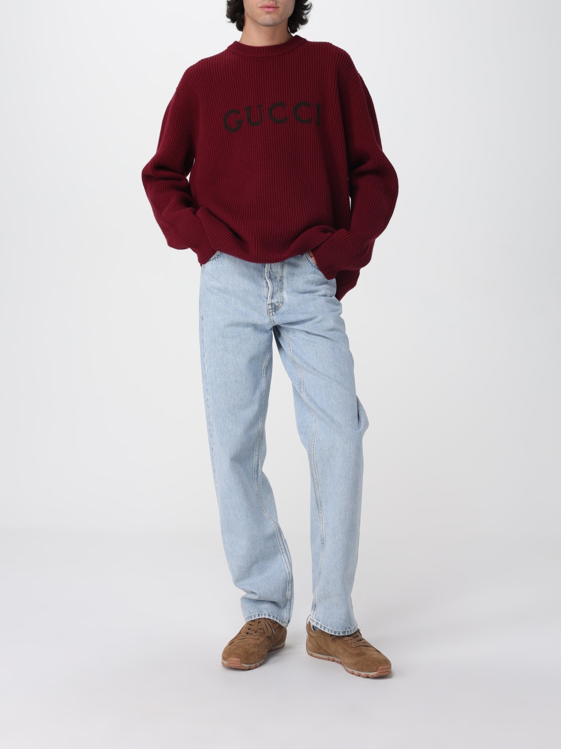 GUCCI SWEATER: Sweater men Gucci, Red - Img 2