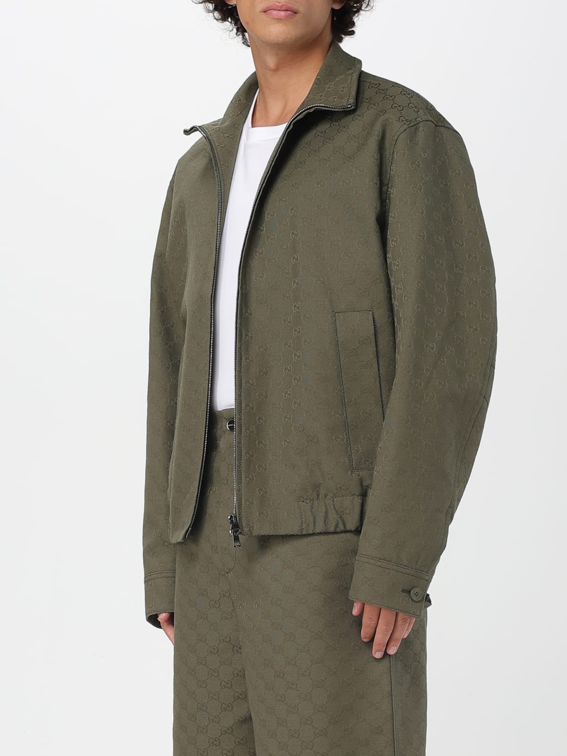 GUCCI JACKET: Blazer men Gucci, Green - Img 4