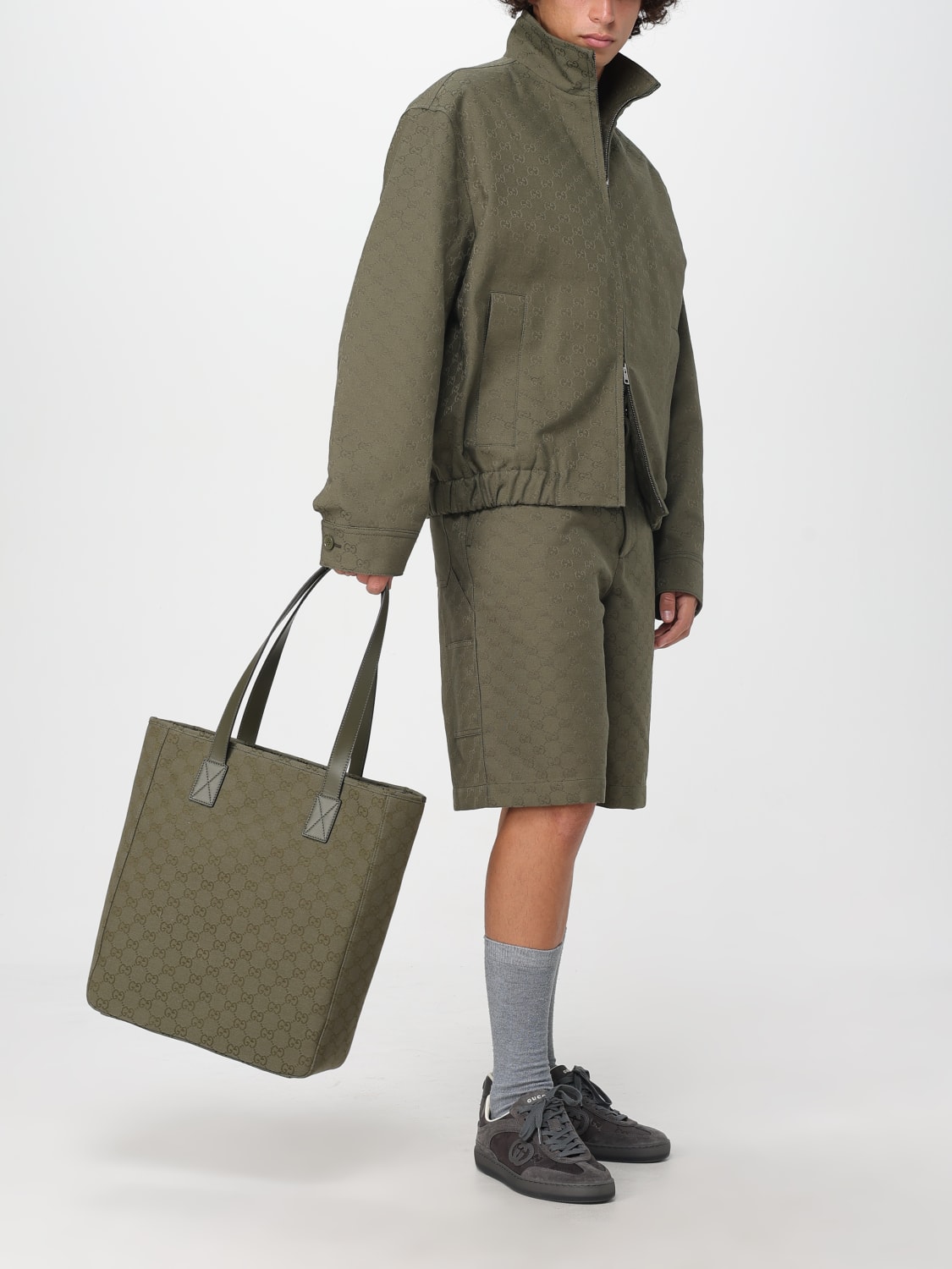 GUCCI SHORTS: Short men Gucci, Green - Img 2