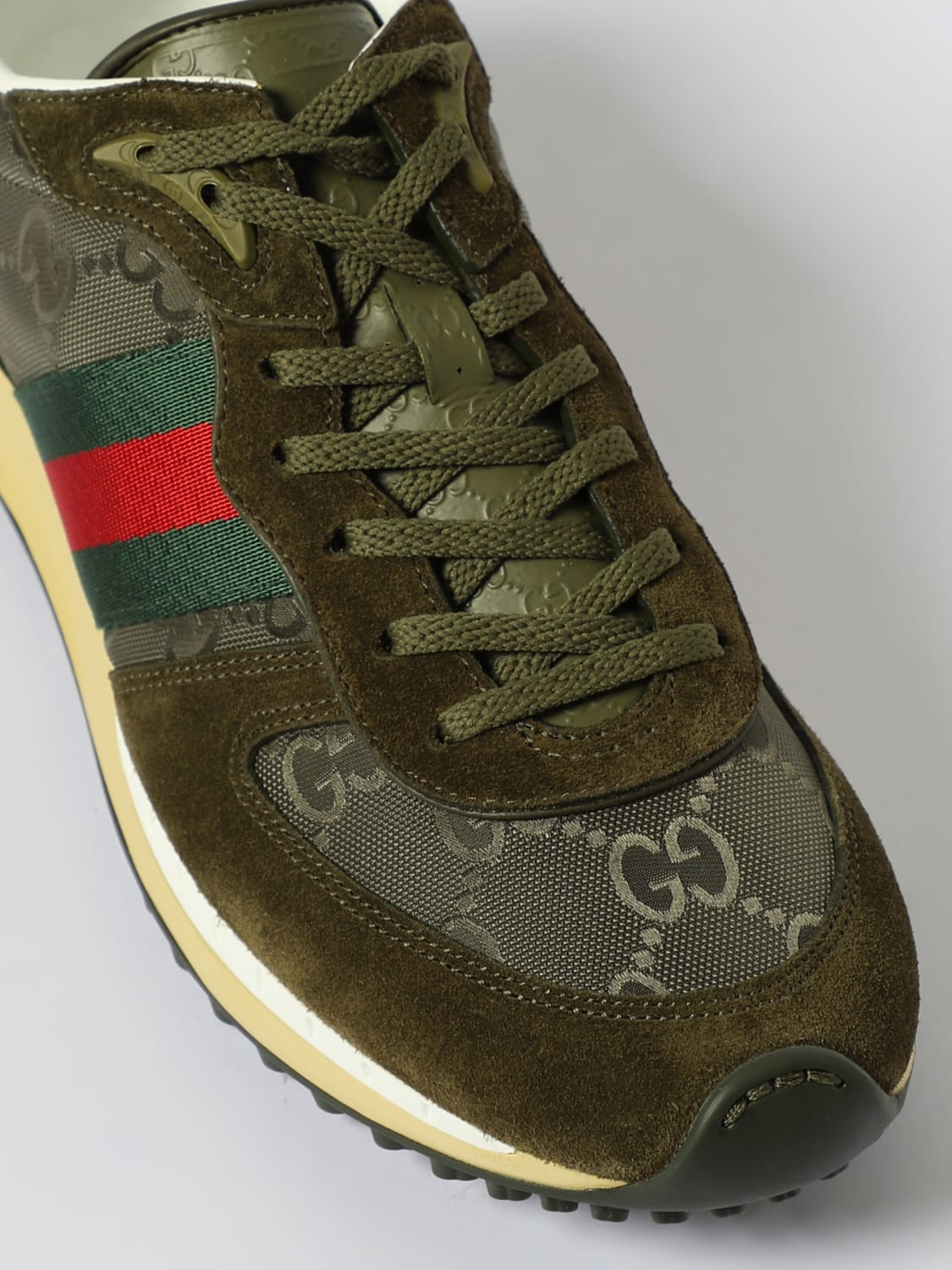 GUCCI SNEAKERS: Sneakers herren Gucci, Grün - Img 4