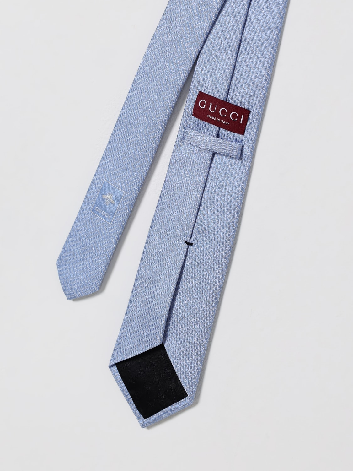 GUCCI TIE: Tie men Gucci, Gnawed Blue - Img 2