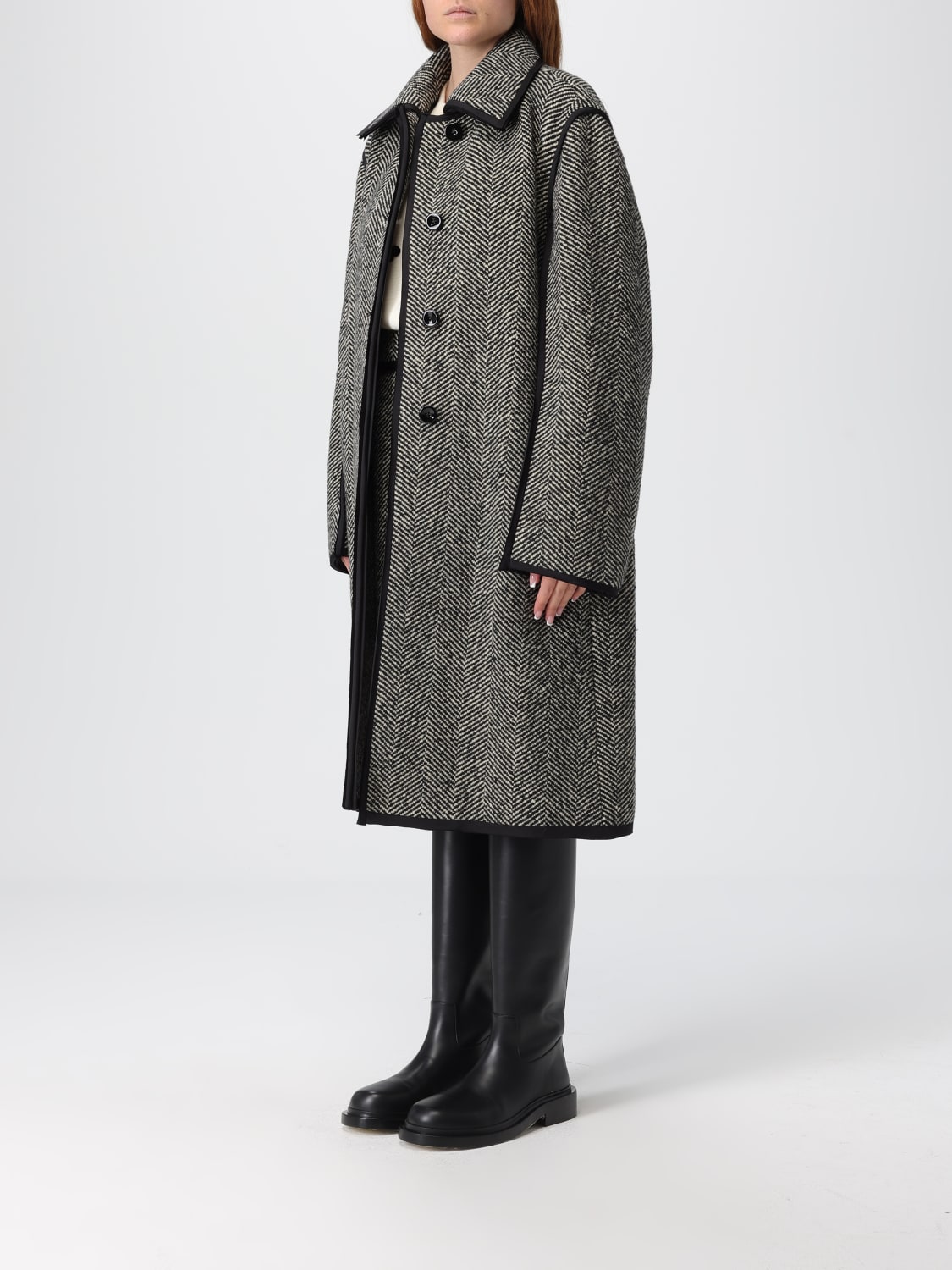 JIL SANDER COAT: Coat woman Jil Sander, Military - Img 4
