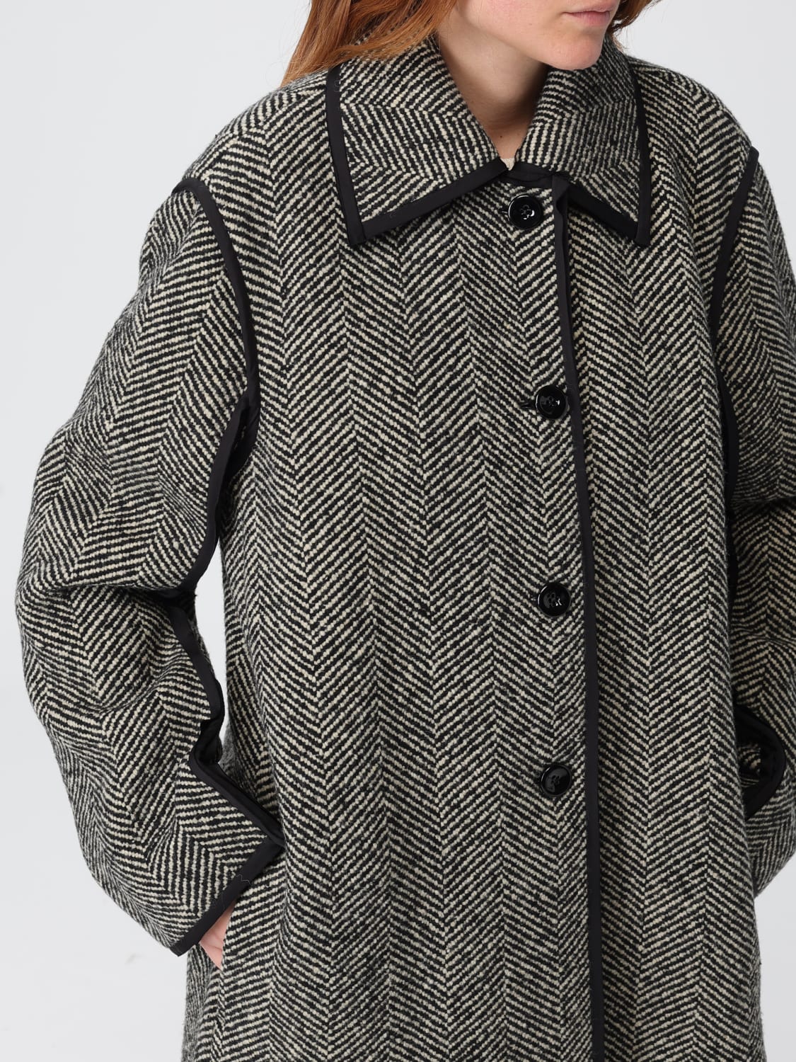 JIL SANDER COAT: Coat woman Jil Sander, Military - Img 5