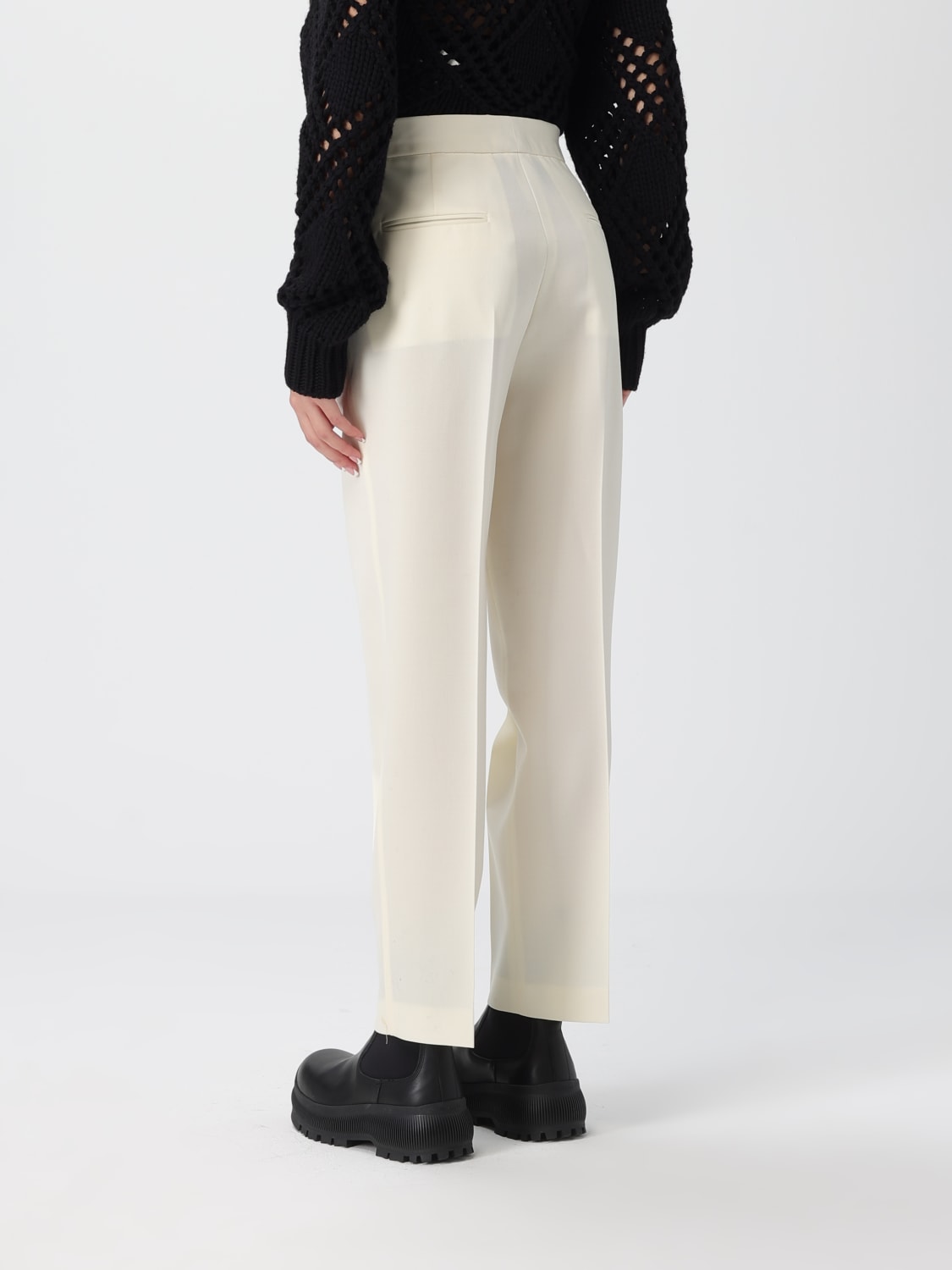 JIL SANDER PANTS: Pants woman Jil Sander, Ecru - Img 3