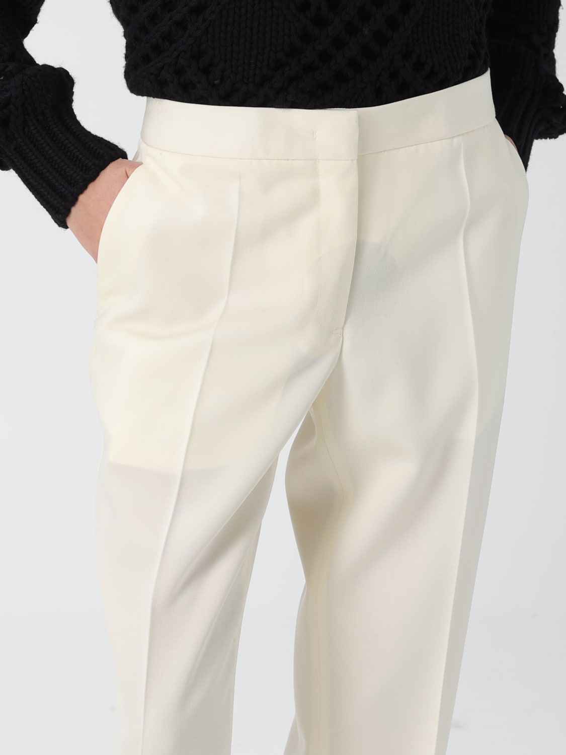 JIL SANDER PANTS: Pants woman Jil Sander, Ecru - Img 5