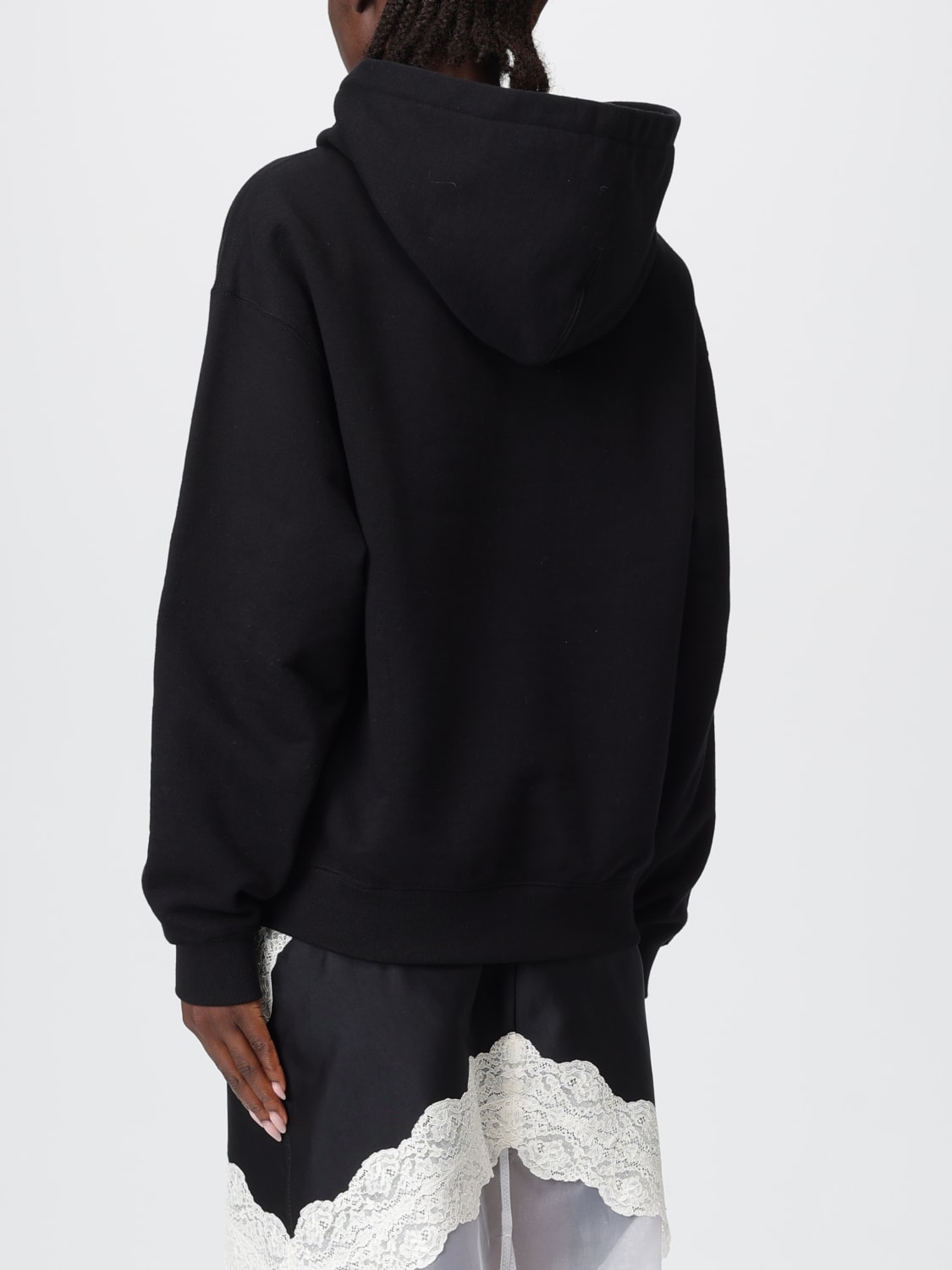 JIL SANDER FELPA: Felpa con cappuccio Jil Sander in cotone , Nero - Img 3