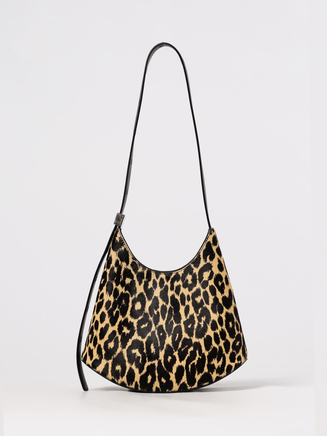 JIL SANDER BORSA A SPALLA: Borsa Eldorado Jil Sander in cavallino animalier e pelle , Fantasia - Img 1