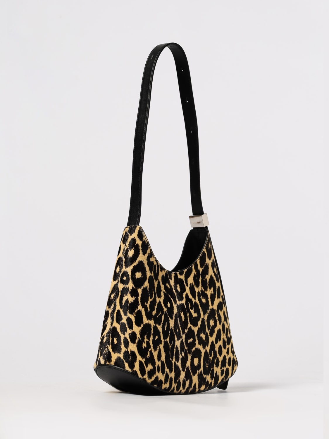 JIL SANDER BORSA A SPALLA: Borsa Eldorado Jil Sander in cavallino animalier e pelle , Fantasia - Img 3
