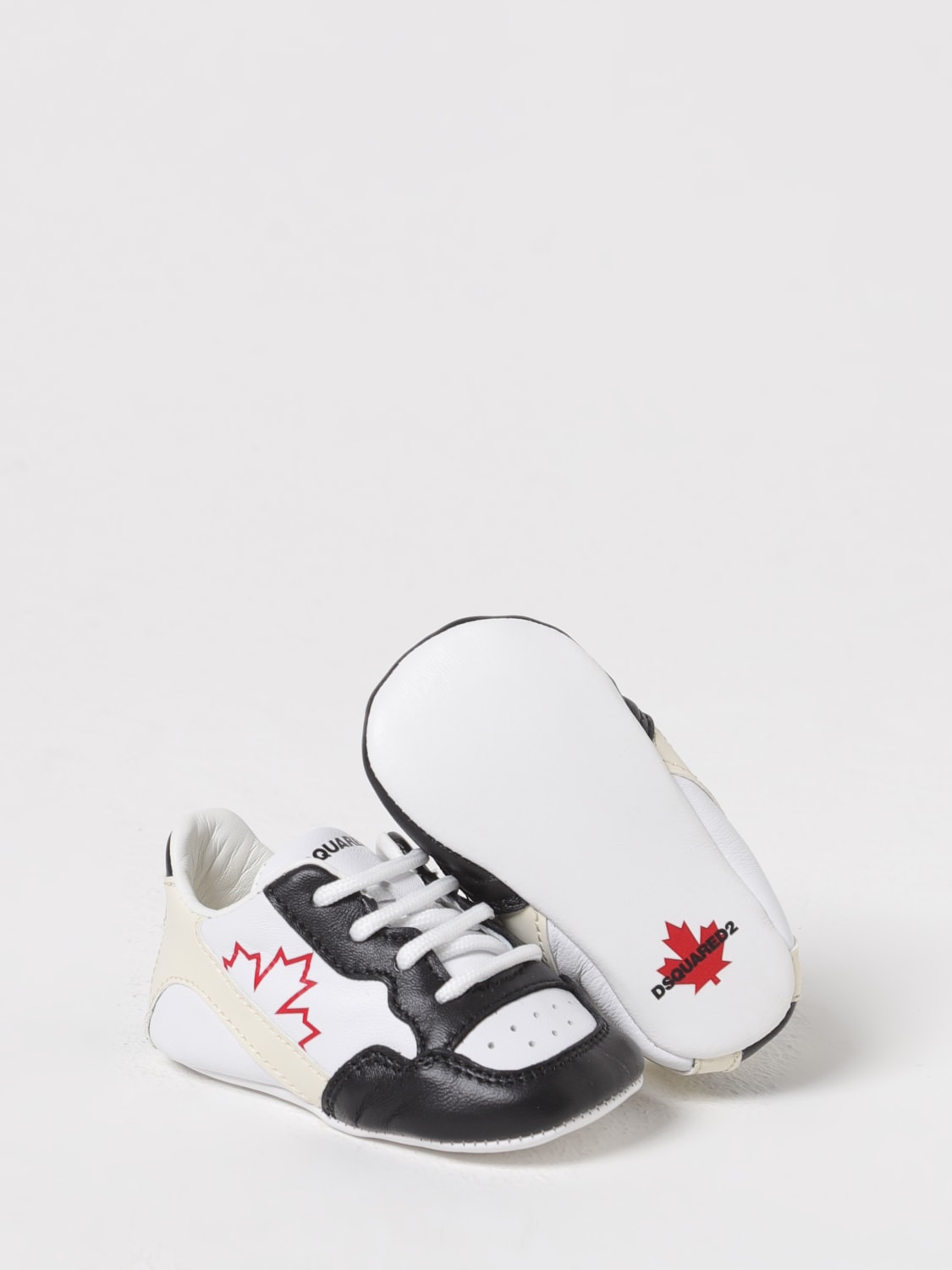 DSQUARED2 ZAPATILLAS: Zapatillas para recién nacido niños Dsquared2, Blanco - Img 2