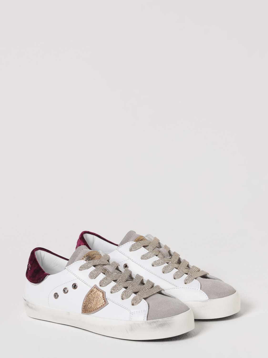 PHILIPPE MODEL JUNIOR SNEAKERS: Sneakers kids Philippe Model Junior, White - Img 2