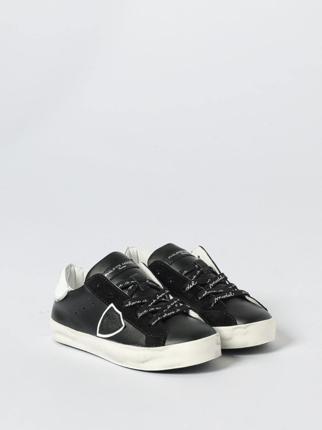 PHILIPPE MODEL JUNIOR SNEAKERS: Sneakers kids Philippe Model Junior, Black - Img 2