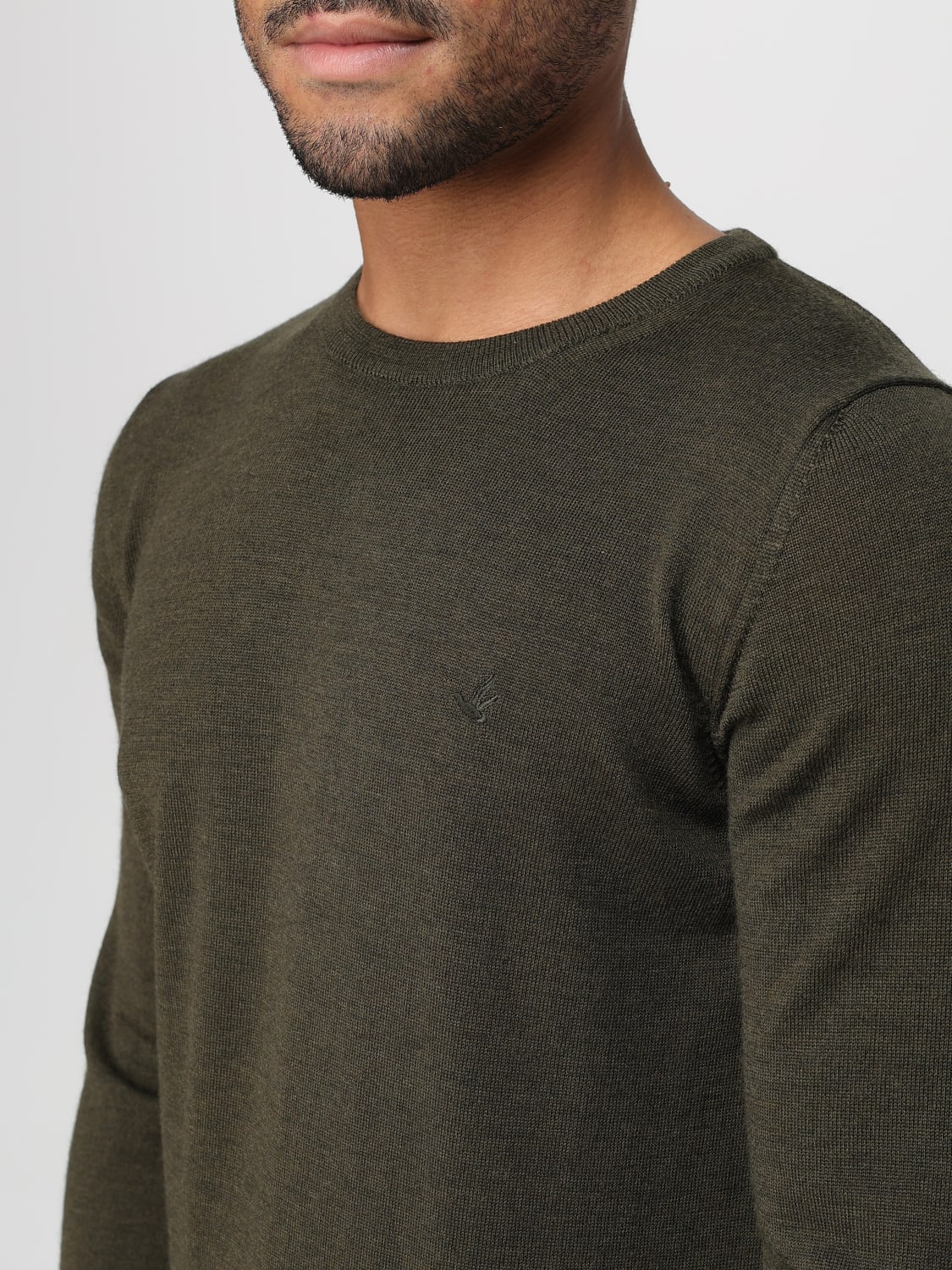 BROOKSFIELD СВИТЕР: Свитер Мужское Brooksfield, Оливковый - Img 3