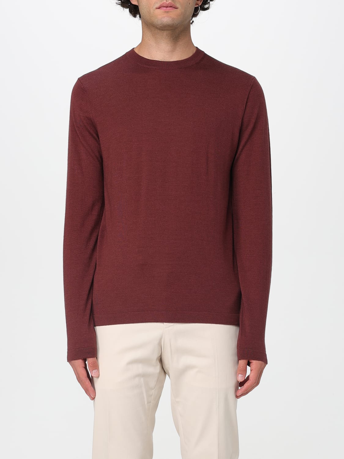 BROOKSFIELD PULLOVER: Pullover herren Brooksfield, Burgunderrot - Img 1