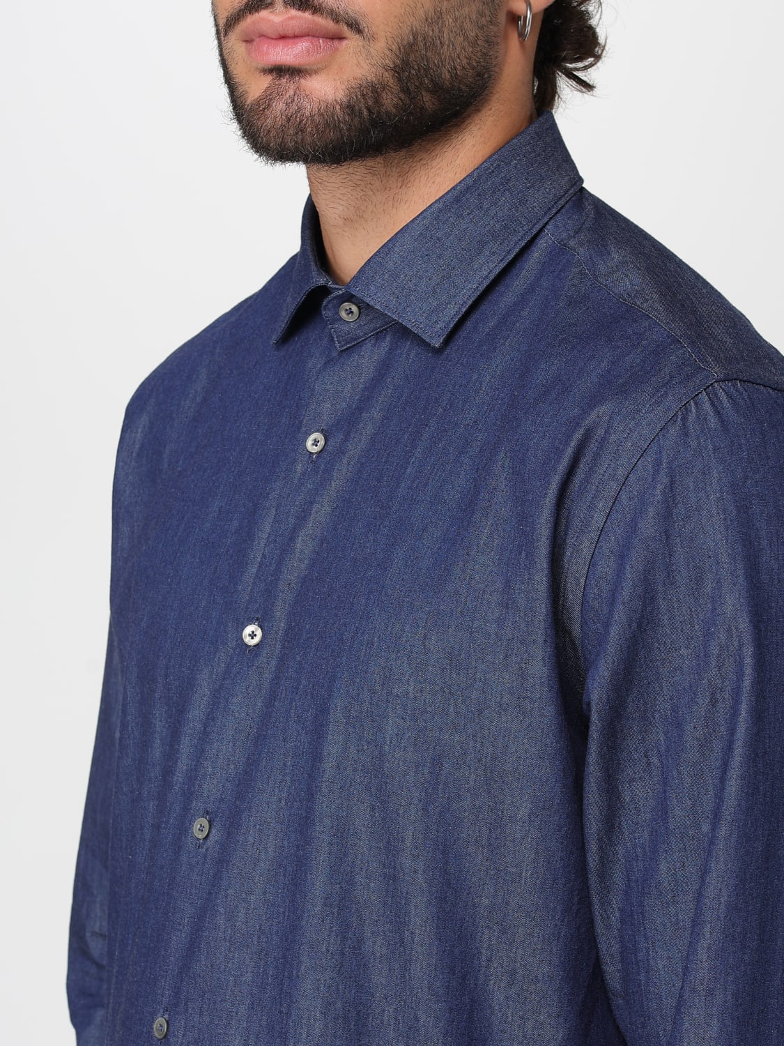 BROOKSFIELD SHIRT: Shirt men Brooksfield, Denim - Img 3