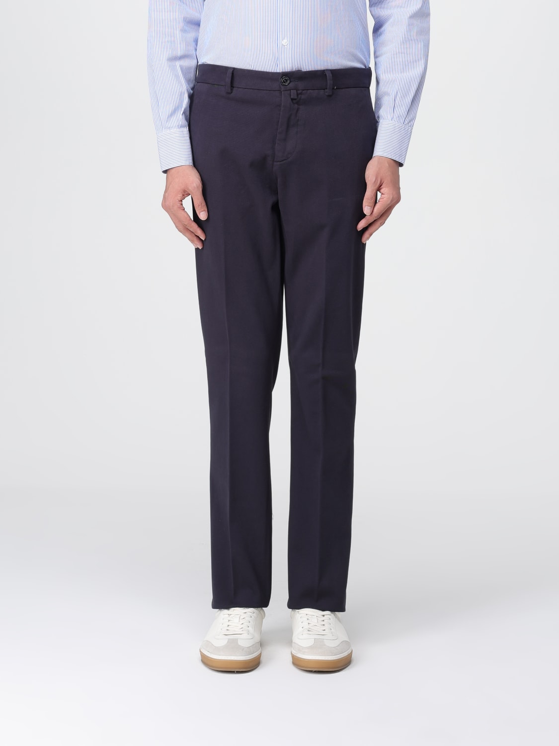 BROOKSFIELD PANTALONI: Pantalone chino Brooksfield in drill , Blue - Img 1