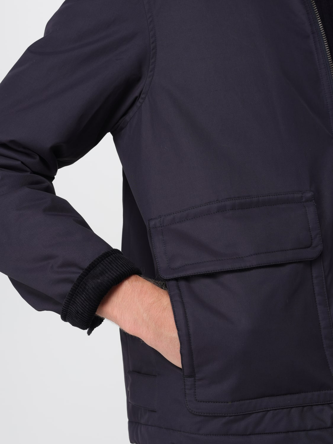 BROOKSFIELD GIACCA: Giacca classica con collo in velluto Brooksfield, Blue Navy - Img 4