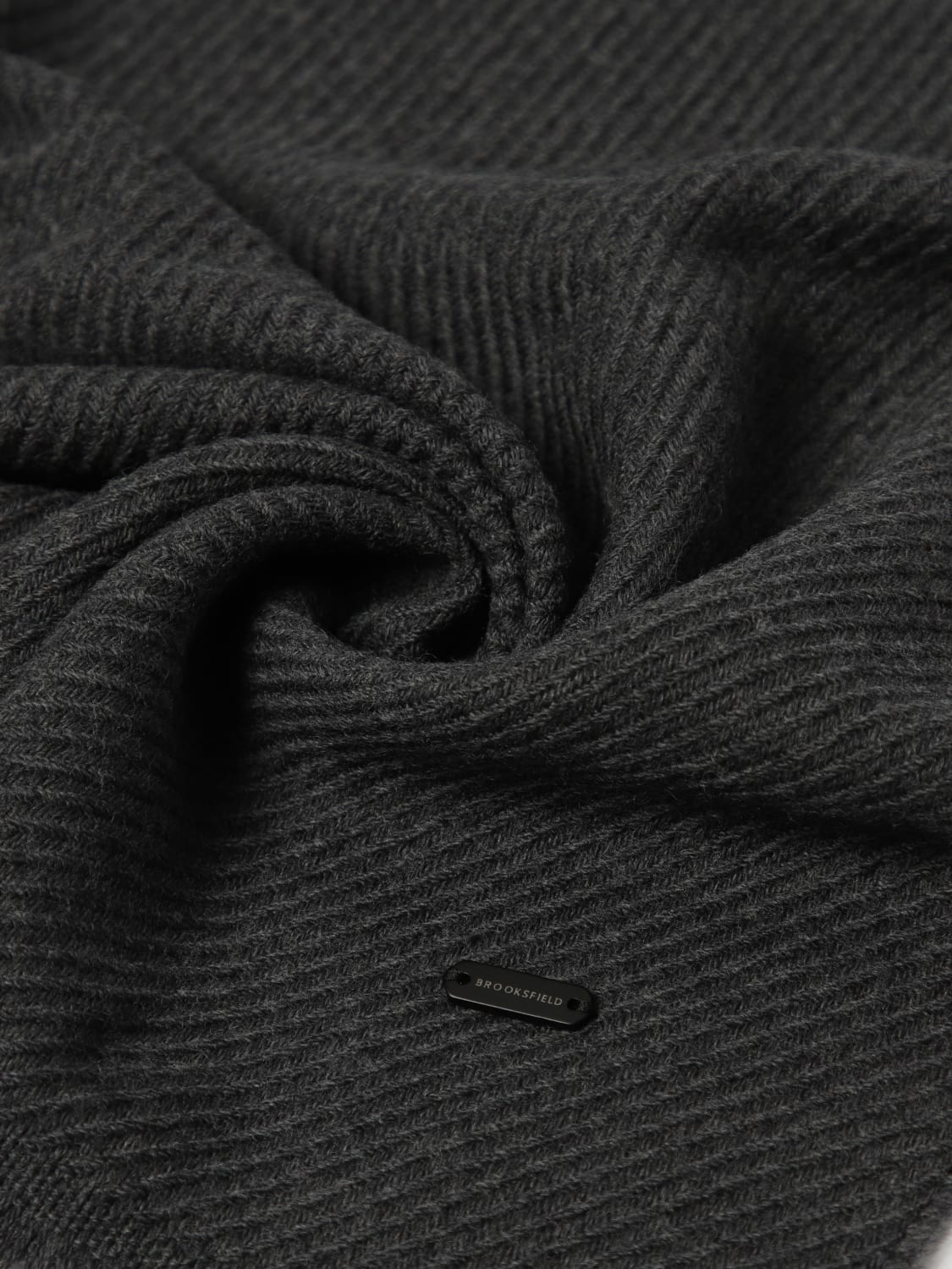 BROOKSFIELD ÉCHARPE: écharpe homme Brooksfield, Anthracite - Img 3