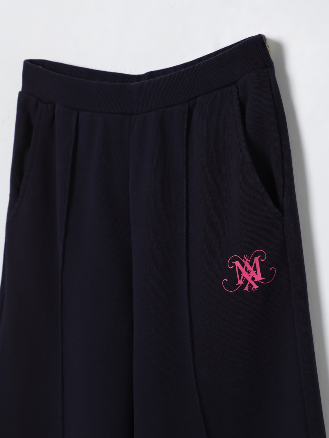 MAX&CO. KID PANTALONI: Pantalone jogging in cotone con logo Max&Co. Kid, Blue - Img 3
