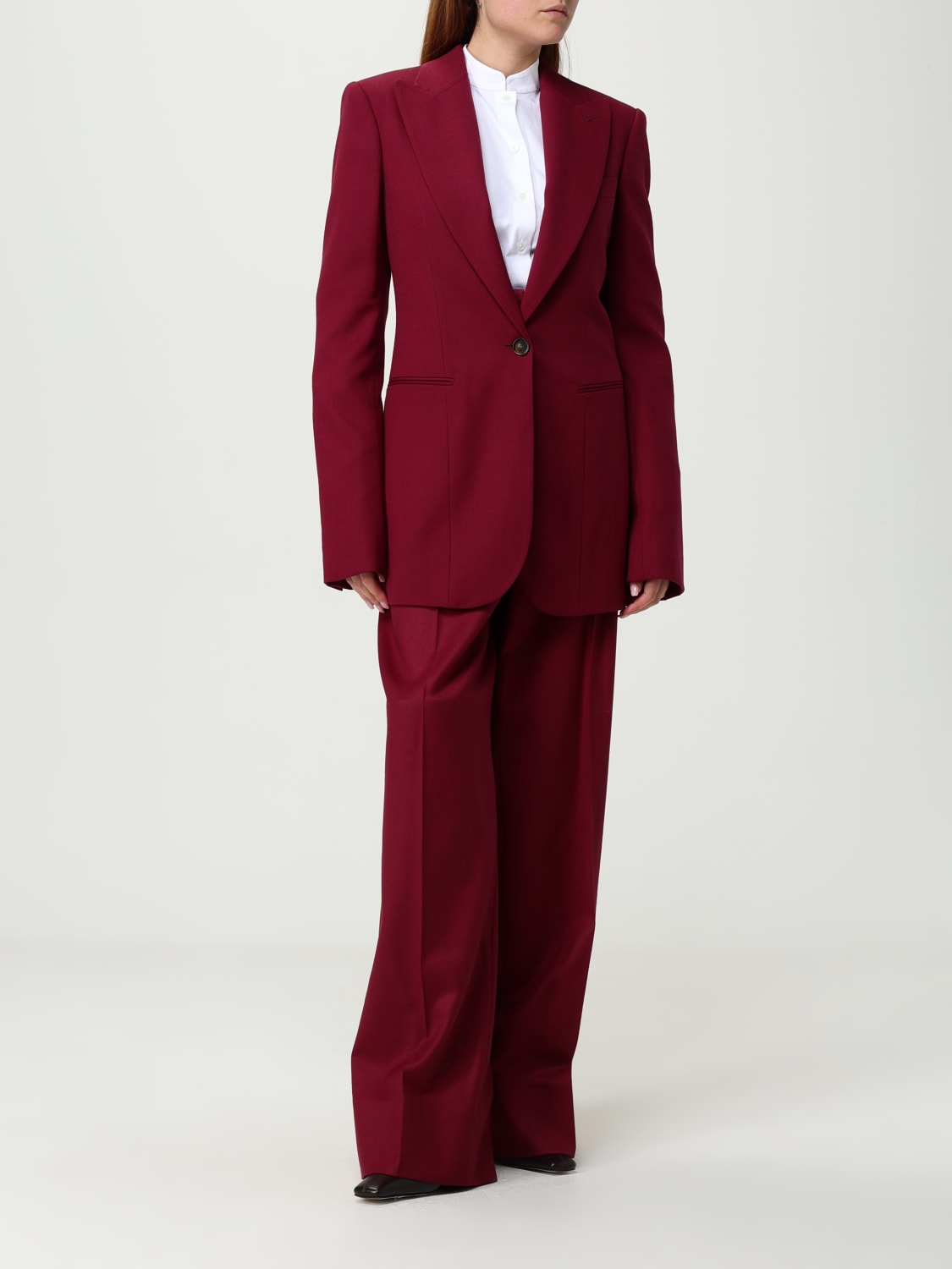 STELLA MCCARTNEY PANTALONI: Pantalone classico Stella McCartney in flanella , Bordeaux - Img 2