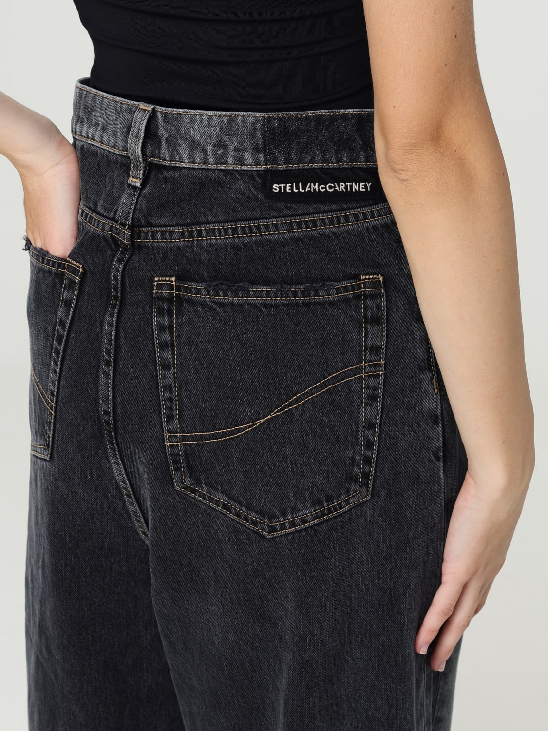 STELLA MCCARTNEY JEANS: Jeans woman Stella McCartney, Black - Img 5