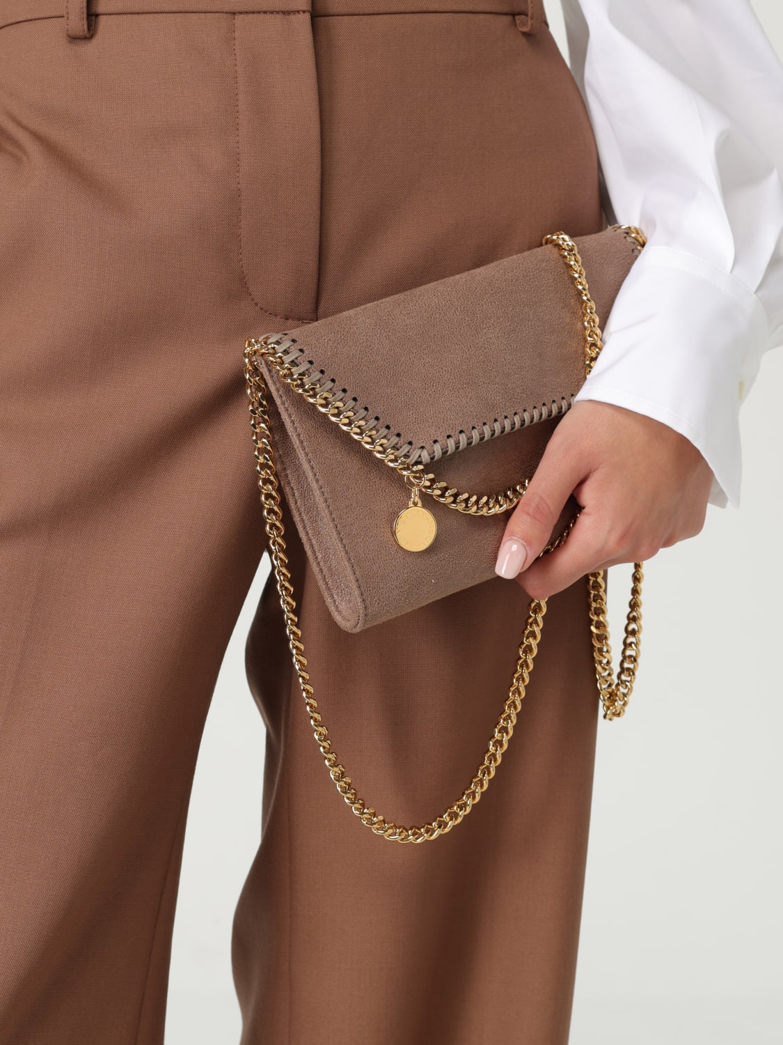 STELLA MCCARTNEY: Shoulder bag woman - Beige | Stella