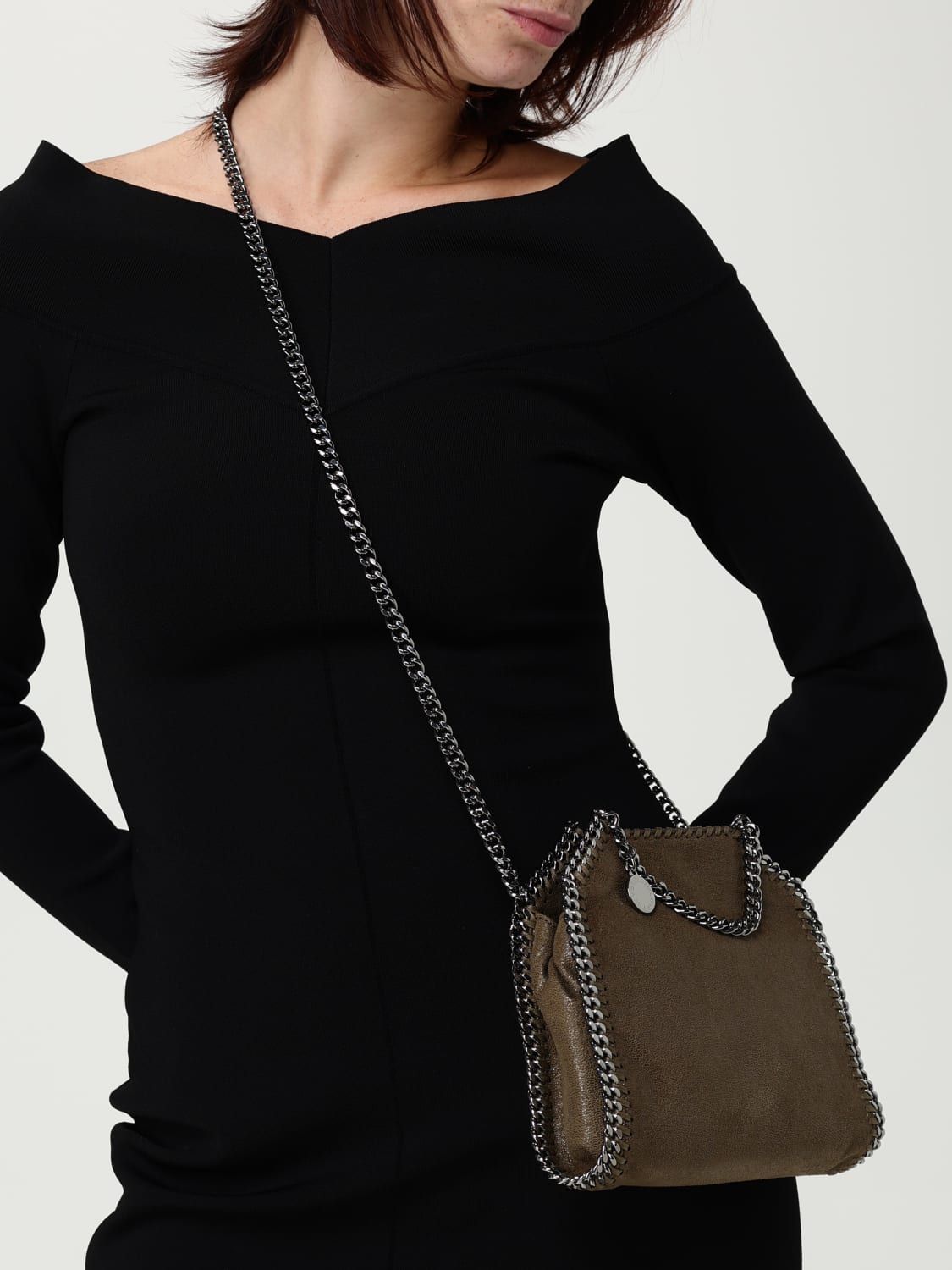 STELLA MCCARTNEY MINI SAC: Sac porté épaule femme Stella McCartney, Olive - Img 2