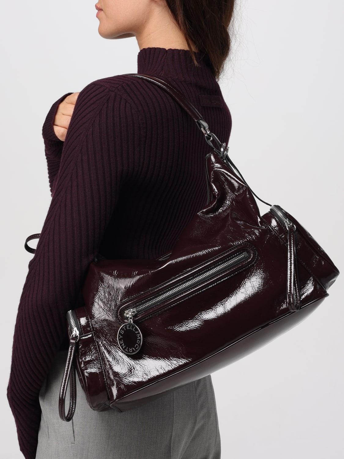 STELLA MCCARTNEY SAC PORTÉ ÉPAULE: Sac porté épaule femme Stella McCartney, Marron - Img 2