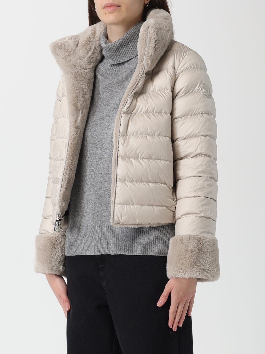 COLMAR PELLICCIA: Pelliccia Exuberance reversibile Colmar in nylon e pelliccia sintetica , Corda - Img 3