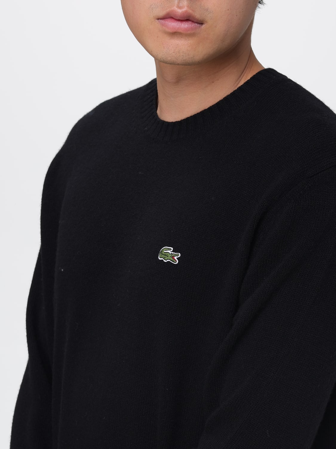 LACOSTE SWEATER: Sweater men Lacoste, Black - Img 3