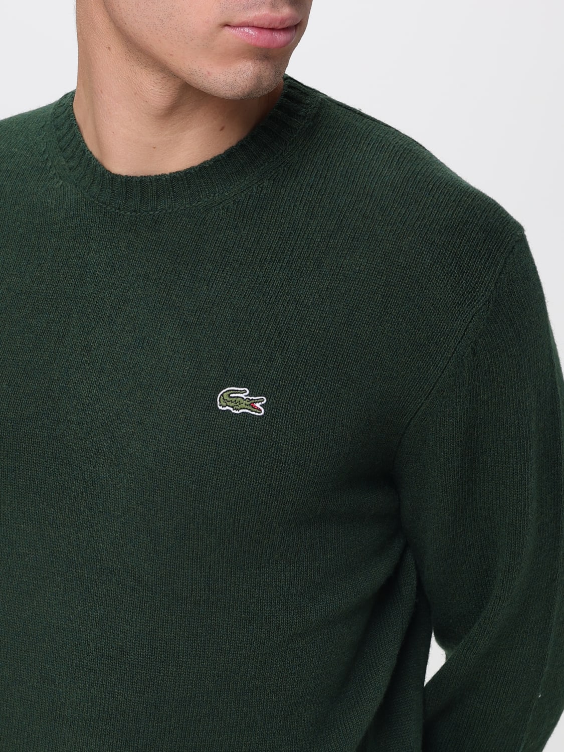 LACOSTE SWEATER: Sweater men Lacoste, Green - Img 3