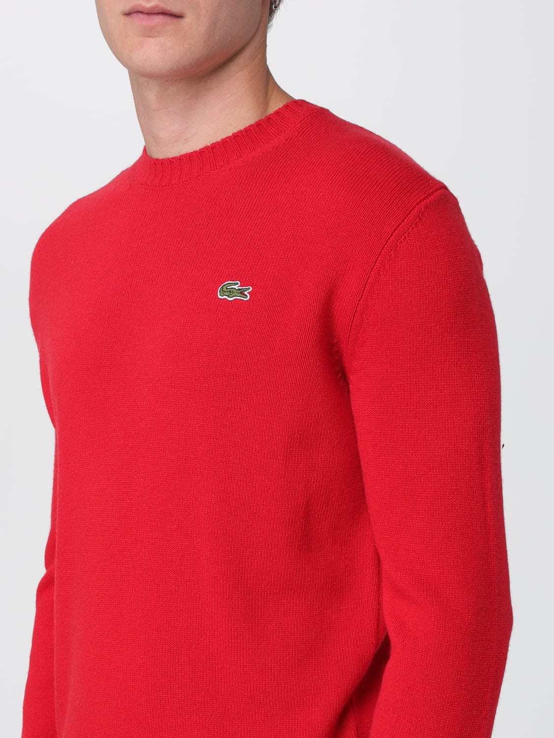 LACOSTE SWEATER: Sweater men Lacoste, Red - Img 3