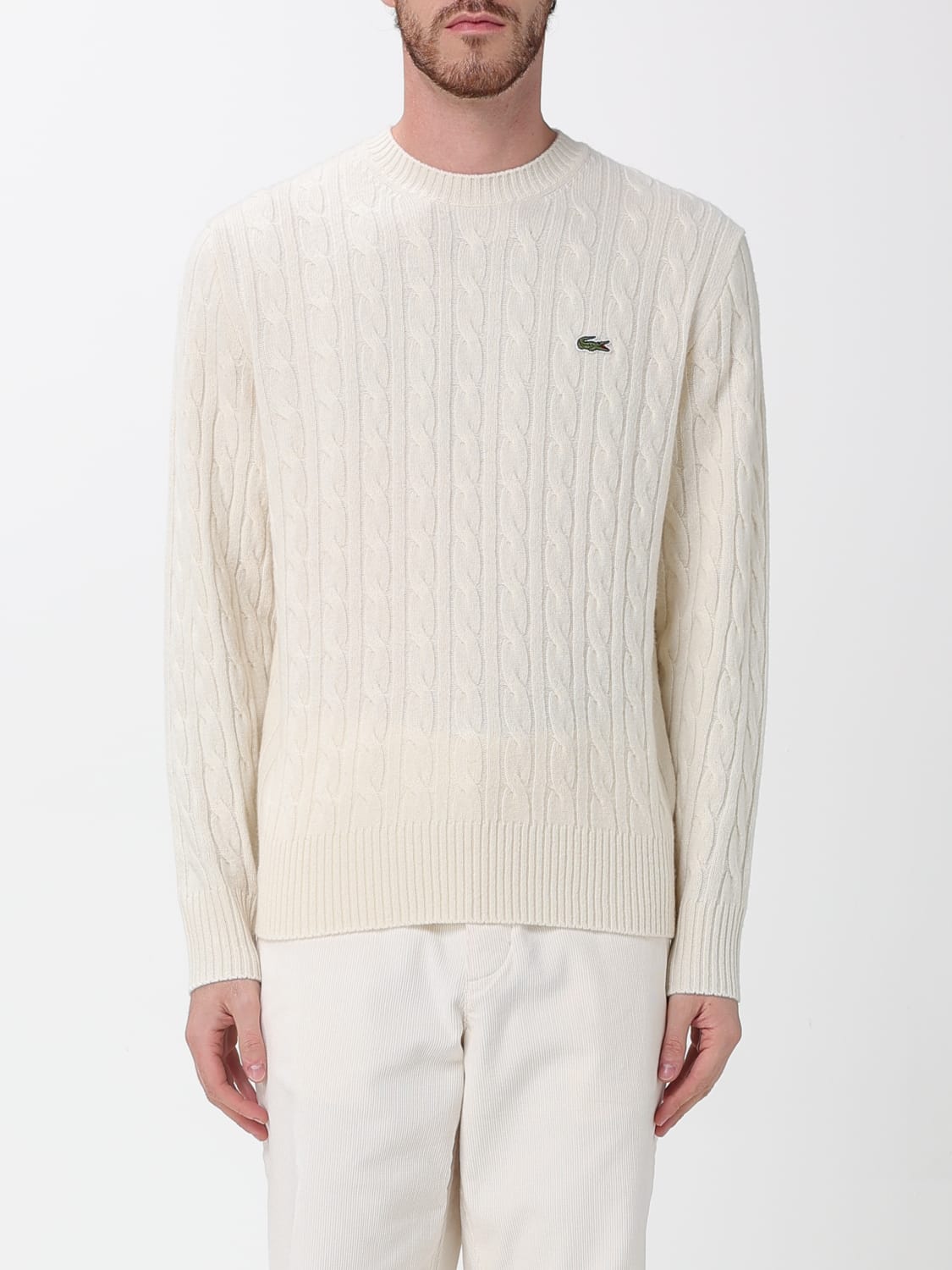 LACOSTE SWEATER: Sweater men Lacoste, Yellow Cream - Img 1