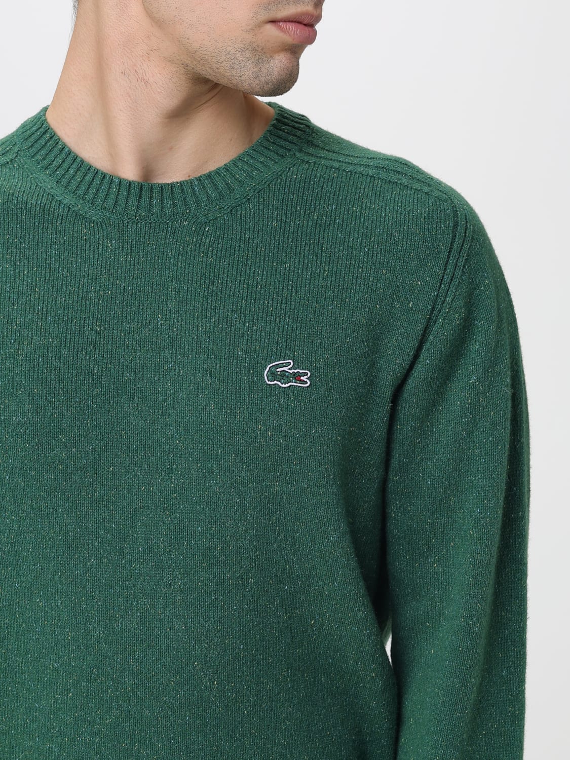 LACOSTE SWEATER: Sweater men Lacoste, Green - Img 3