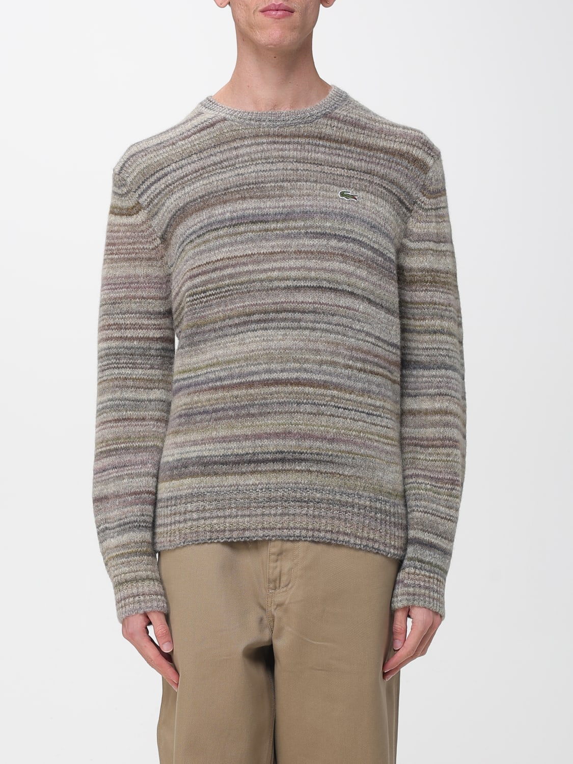 LACOSTE SWEATER: Sweater men Lacoste, Beige - Img 1
