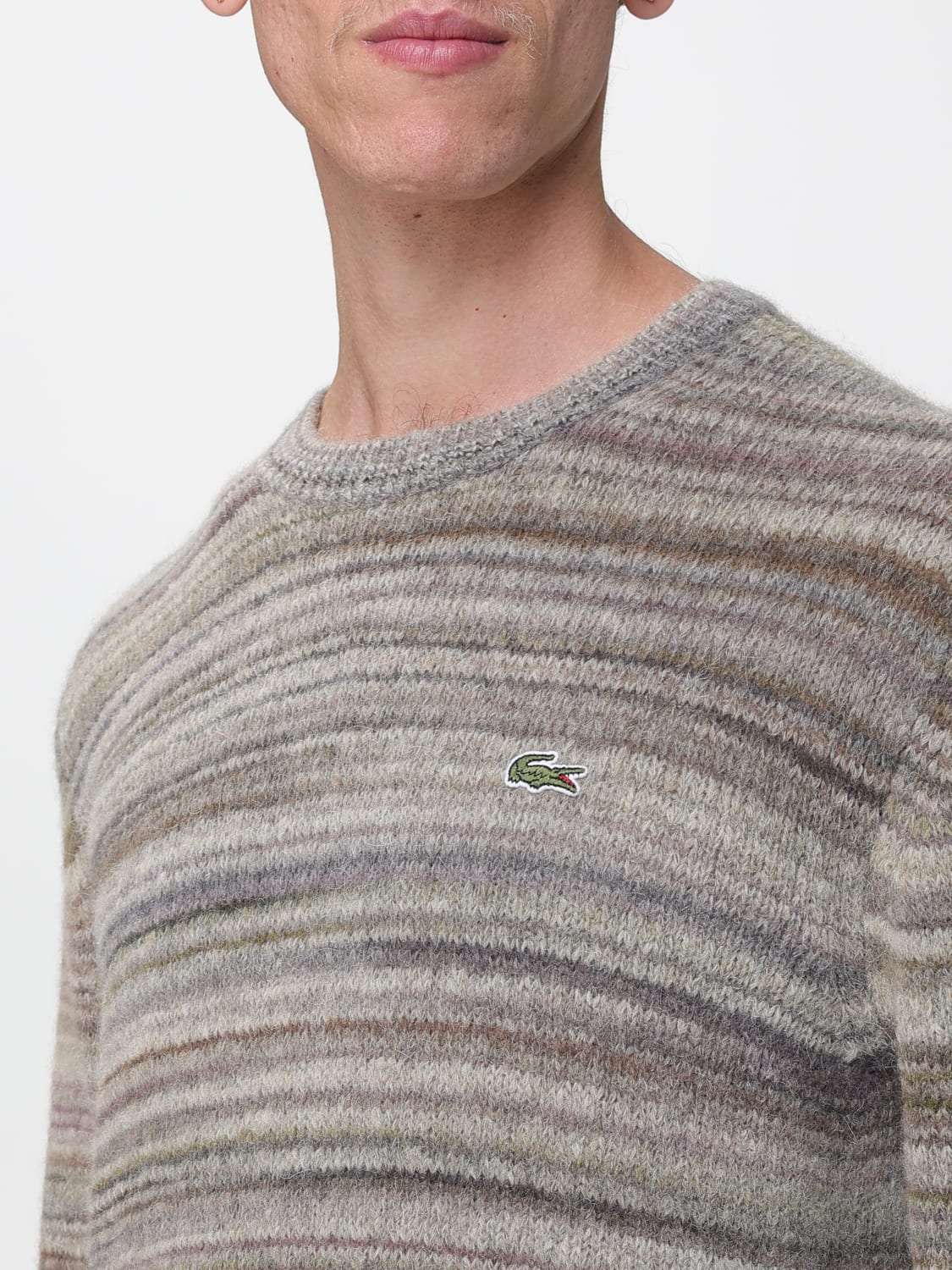 LACOSTE SWEATER: Sweater men Lacoste, Beige - Img 3