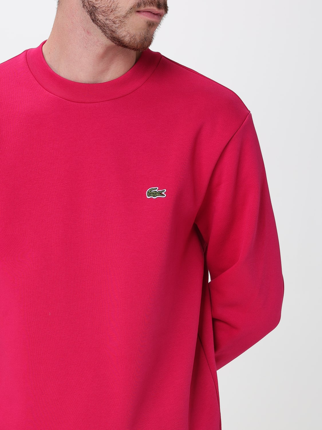LACOSTE SWEATSHIRT: Sweatshirt men Lacoste, Cherry - Img 3